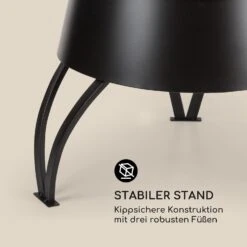 Volantis Cupric Gartenkamin Stahl Rostfrei Schwarz -Outsunny Geschäft 8600359300 4857 prod 006