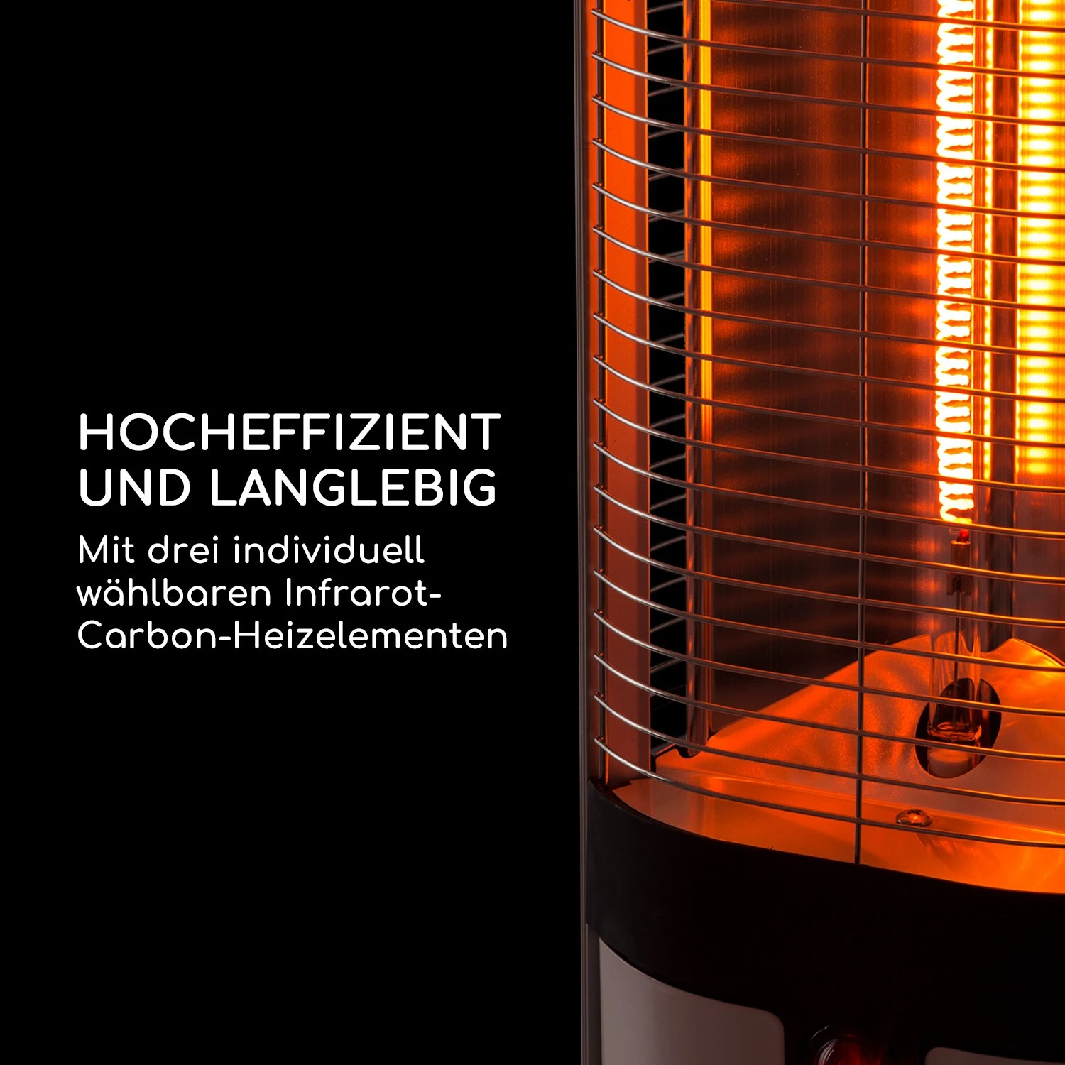 Megalith Heizstrahler 2700W Carbon-Heizelemente LED-Licht 5 Megalith Heizstrahler 2700W Carbon-Heizelemente LED-Licht – Bild 3