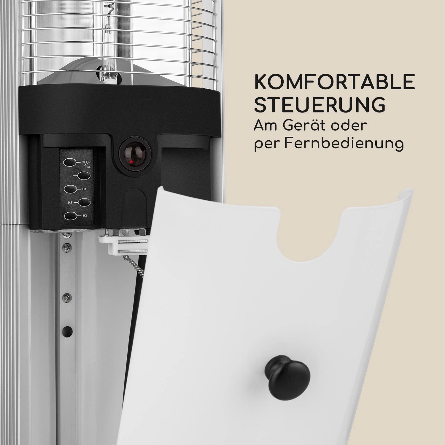 Megalith Heizstrahler 2700W Carbon-Heizelemente LED-Licht 6 Megalith Heizstrahler 2700W Carbon-Heizelemente LED-Licht – Bild 4