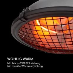 Blackpool Heat Infrarot-Heizstrahler IP44 2100W Fernbedienung -Outsunny Geschäft 8600359300 5209 prod 004