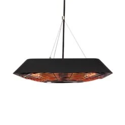 Outsunny Geschäft 20 Heat Square Slim Infrarot-Heizstrahler 2000W IR ComfortHeat IP45 LED