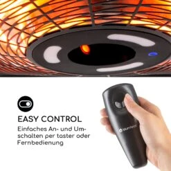 Heat Square Slim Infrarot-Heizstrahler 2000W IR ComfortHeat IP45 LED -Outsunny Geschäft 8600359300 5241 prod 006