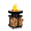 Wood Stock 2-in-1-Feuerschale BBQ-Grill Ø56cm Edelstahl Schwarz 1 Wood Stock 2-in-1-Feuerschale BBQ-Grill Ø56cm Edelstahl Schwarz -Outsunny Geschäft 8600359300 5330 prod 001