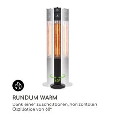 Heat Guru Plus Infrarot-Heizstrahler 2000W 3 Heizstufen Fernbedienung -Outsunny Geschäft 8600359300 9630 prod 003