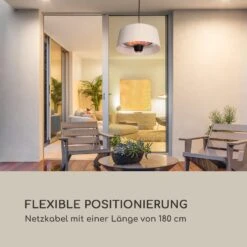 Venice Heat Terrassenheizstrahler 800/1000/1800W Fernbedienung Schwarz -Outsunny Geschäft 8600359300 9634 prod 003