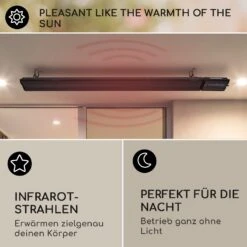 Cosmic Beam Plus XXL Infrarot-Heizstrahler 3000W IP44 Fernbedienung -Outsunny Geschäft 8600359300 9650 prod 004
