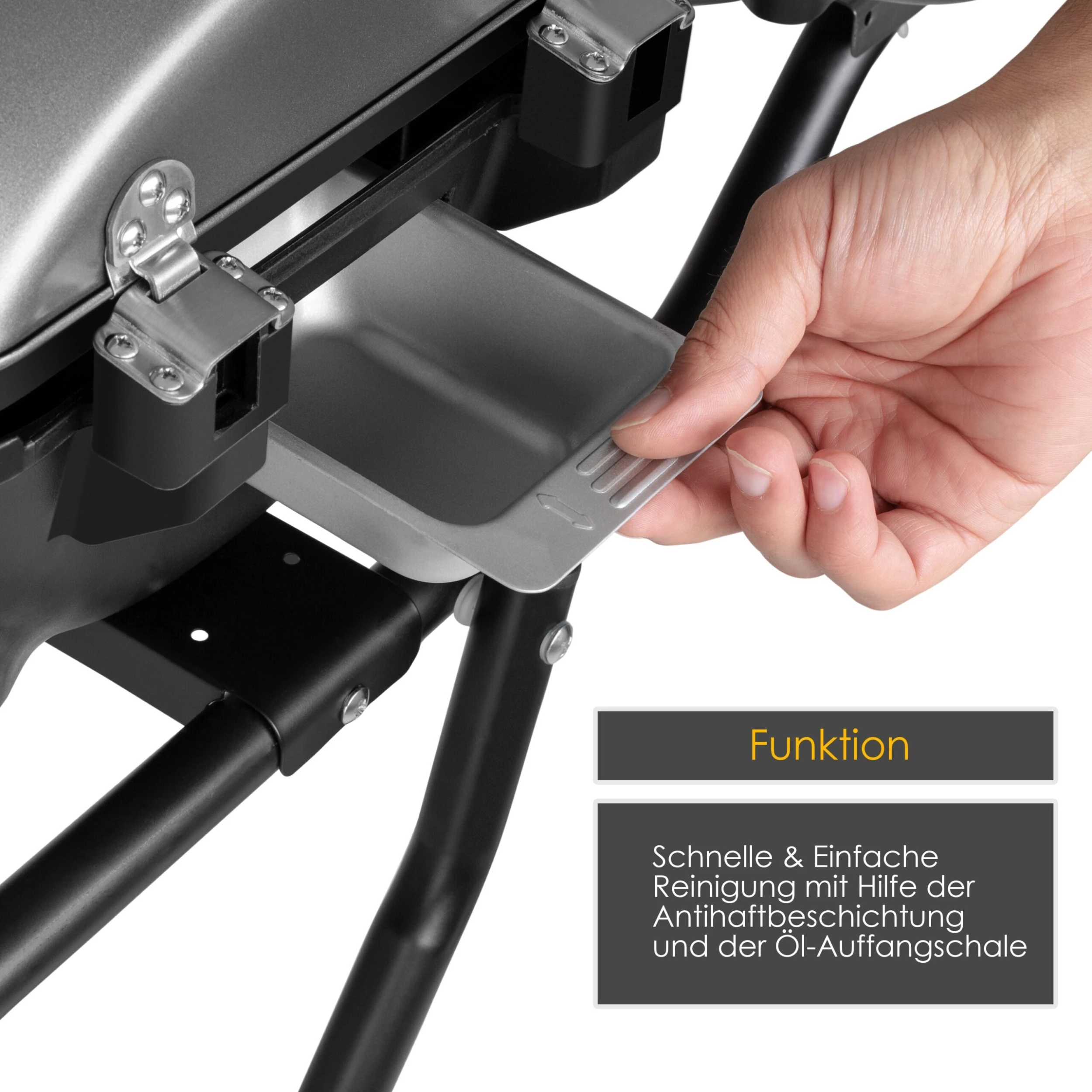 KESSER® Elektrischer Elektrogrill 2in1 Tischgrill - Standgrill Mit Deckel Und Standfuß | Max. 2400 Watt | Faltbar | Thermometer | Antihaftbeschichtung | Grillplatte Abstelltische | 2 Räder | 7 KESSER® Elektrischer Elektrogrill 2in1 Tischgrill - Standgrill Mit Deckel Und Standfuß | Max. 2400 Watt | Faltbar | Thermometer | Antihaftbeschichtung | Grillplatte Abstelltische | 2 Räder | – Bild 5