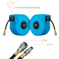 MASKO® Druckluftschlauch Aufroller Automatisch 1/4 Anschluss - Schlauchtrommel Wandschlauchhalter Schlauchaufroller Druckluftschlauch-Aufroller Druckluftschlauch-trommel -Outsunny Geschäft 8600364700 21481 prod 004