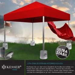 KESSER® Pavillonstandfüße 4er Set Pavillon Standfuß Mit Wasser/Sand Befüllbar 22 X 22 X 25cm HDPE Gewichte Zur Stabilisation Für Pavillons Gartenzelte Festzelte Standsicherung Stabil -Outsunny Geschäft 8600364700 22961 prod 003