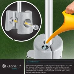 KESSER® Pavillonstandfüße 4er Set Pavillon Standfuß Mit Wasser/Sand Befüllbar 22 X 22 X 25cm HDPE Gewichte Zur Stabilisation Für Pavillons Gartenzelte Festzelte Standsicherung Stabil -Outsunny Geschäft 8600364700 22961 prod 005