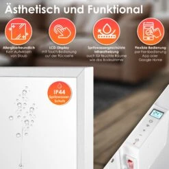 KESSER® Infrarotheizung Energiesparend Infrarot 2in1 Standgerät & Wandmontage Elektroheizung Mit Fernbedienung Thermostat & App-Steuerung Timer Elektrisch Heizpaneel Heizung Konvektor Standfüße 10 KESSER® Infrarotheizung Energiesparend Infrarot 2in1 Standgerät & Wandmontage Elektroheizung Mit Fernbedienung Thermostat & App-Steuerung Timer Elektrisch Heizpaneel Heizung Konvektor Standfüße -Outsunny Geschäft 8600364700 24163 prod 003